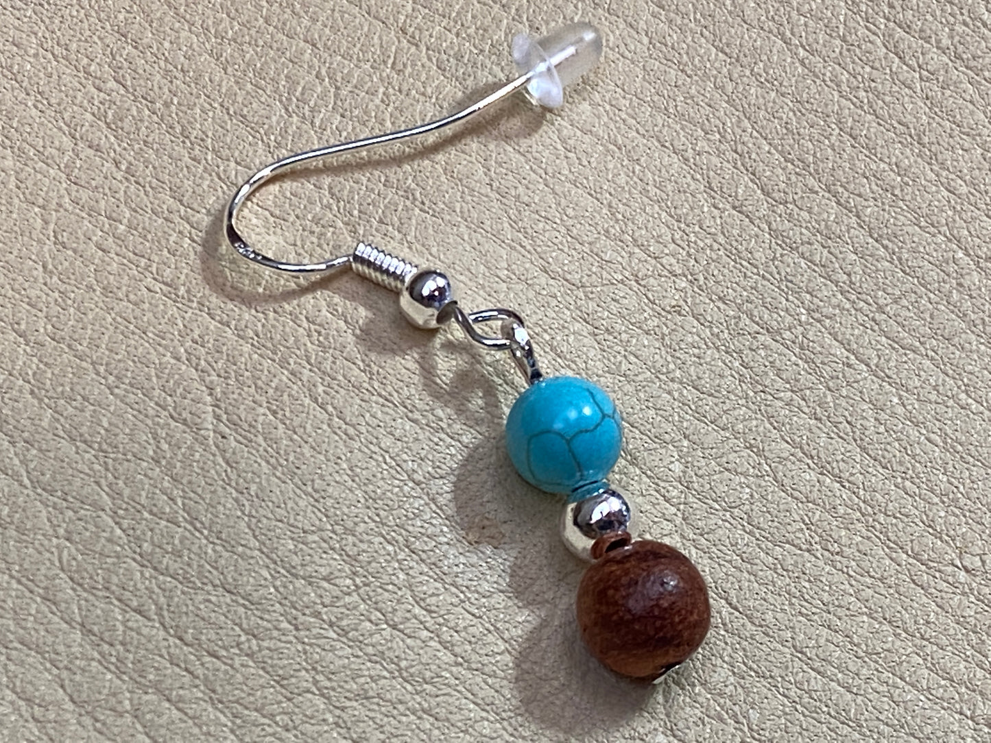 Rosewood & Turquoise Bracelet & Earrings Set