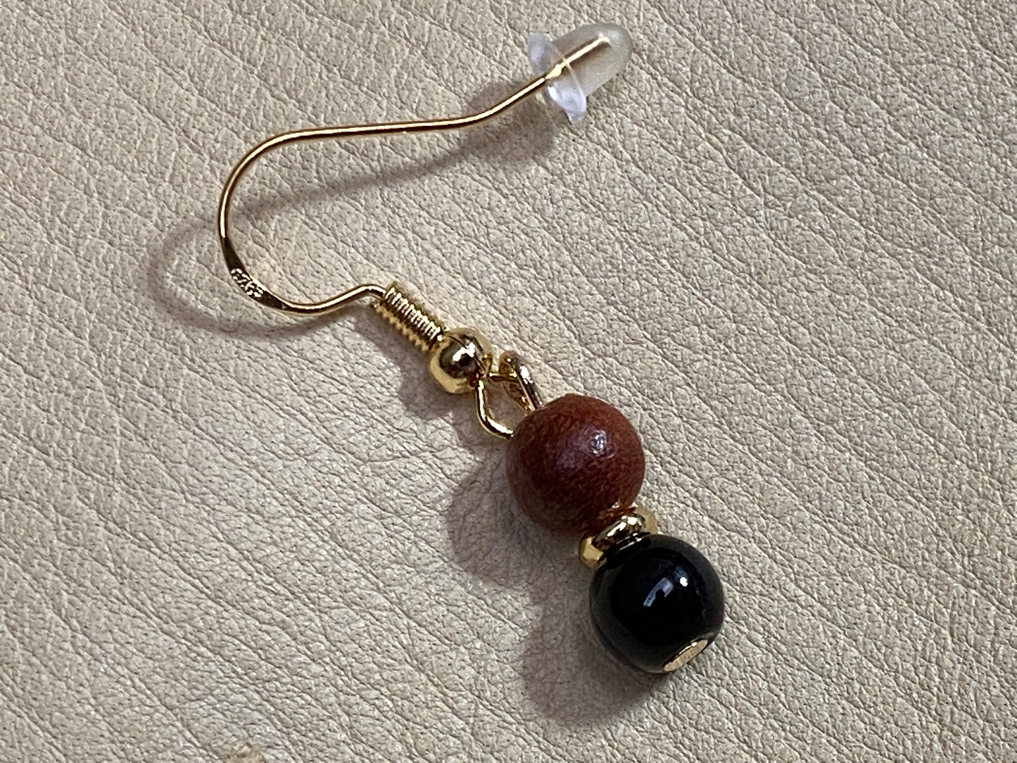 Rosewood & Obsidian Bracelet & Earrings Set