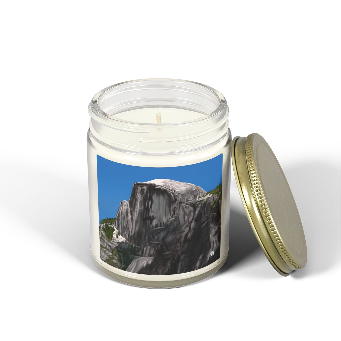 Snow-Capped Dome Scented Candles, Coconut Apricot Wax (4oz, 9oz)