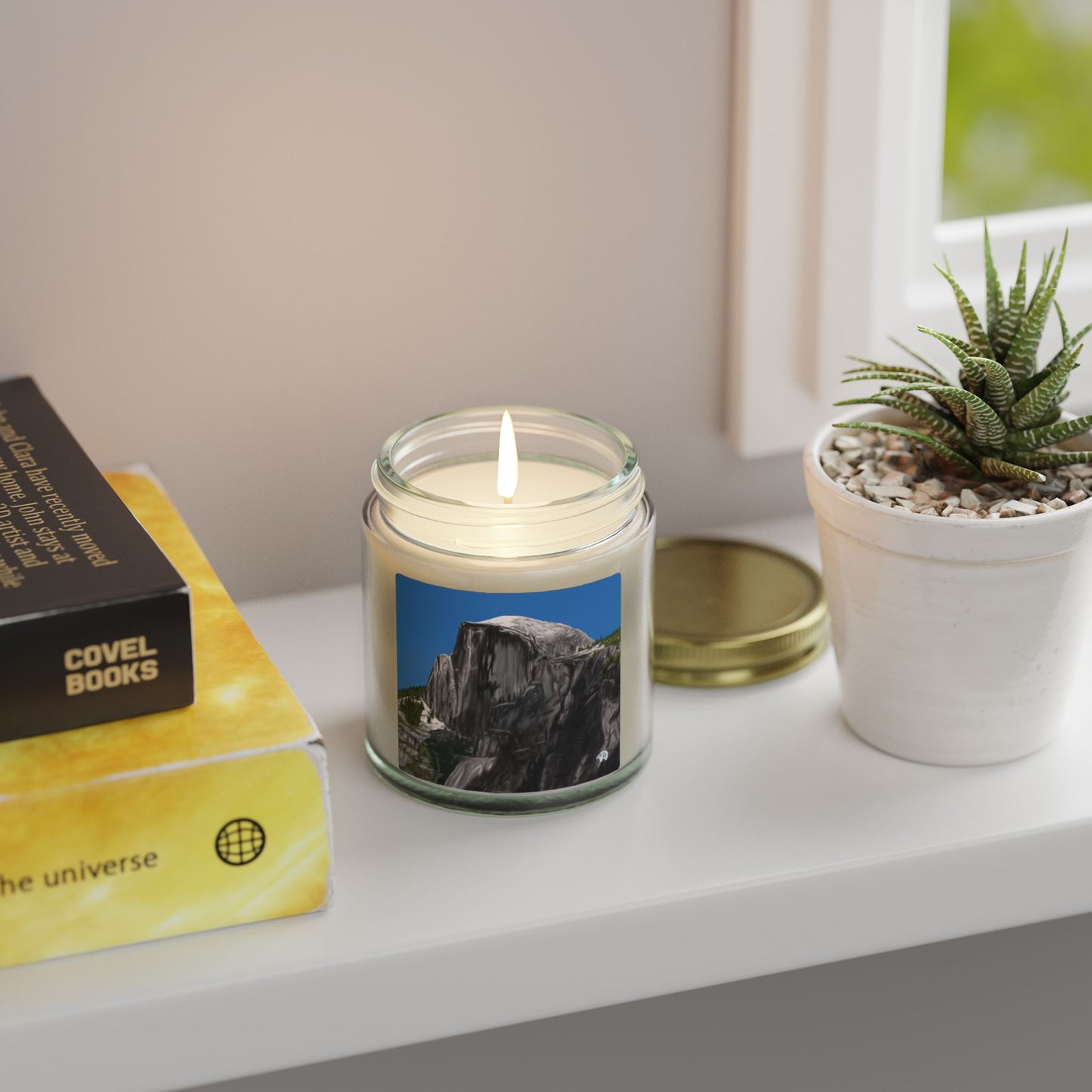 Snow-Capped Dome Scented Candles, Coconut Apricot Wax (4oz, 9oz)