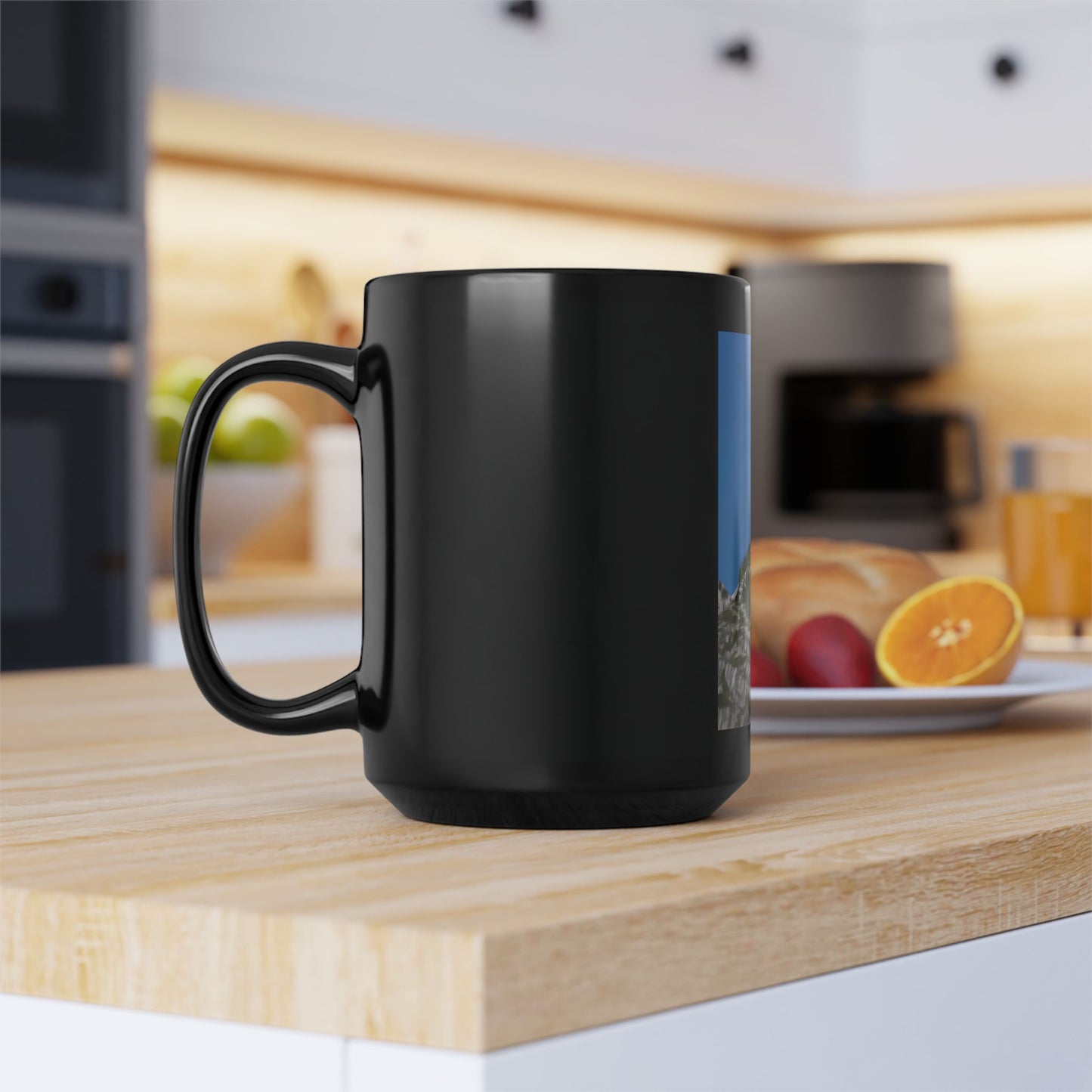 Snow-Capped Dome Black Mug (11oz, 15oz)