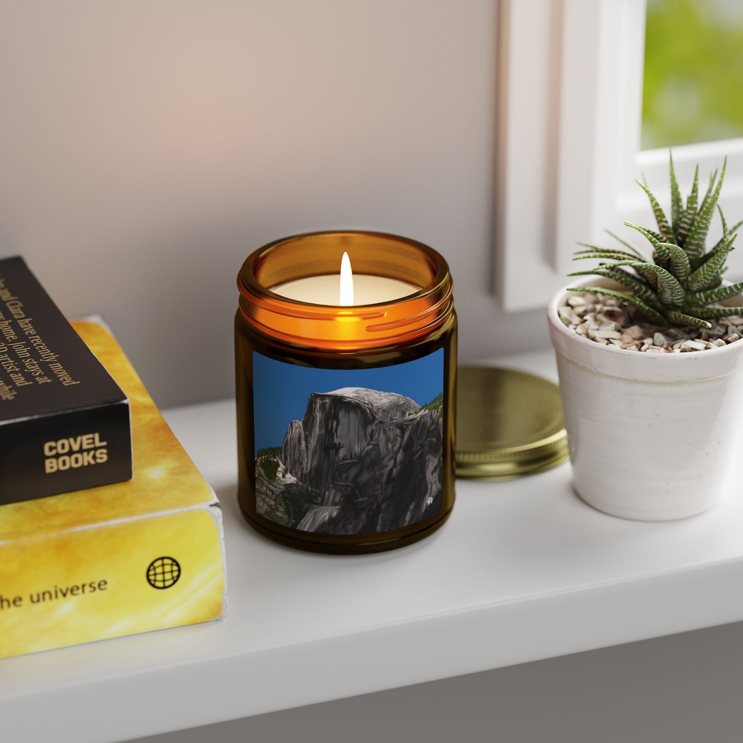 Snow-Capped Dome Scented Candles, Coconut Apricot Wax (4oz, 9oz)