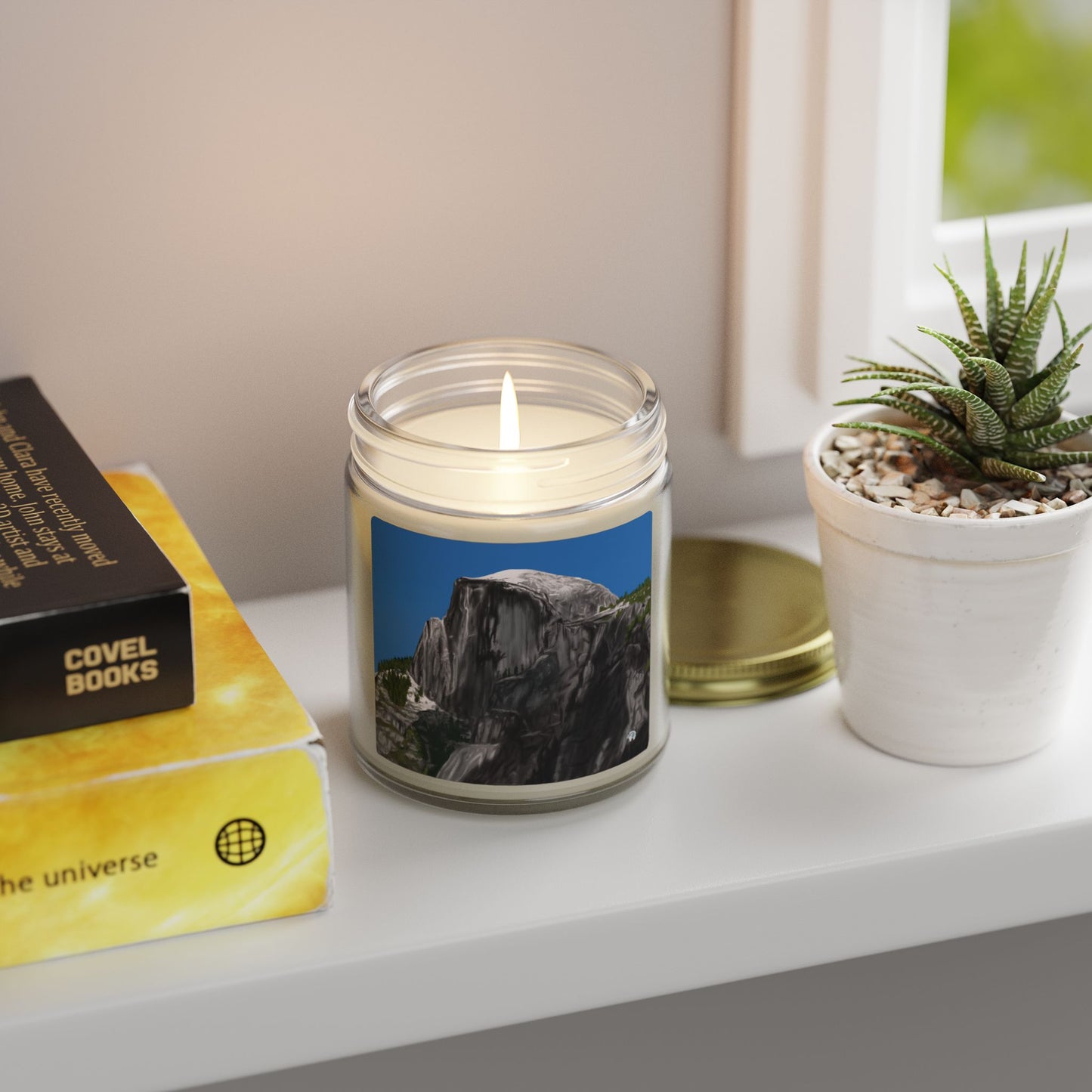 Snow-Capped Dome Scented Candles, Coconut Apricot Wax (4oz, 9oz)