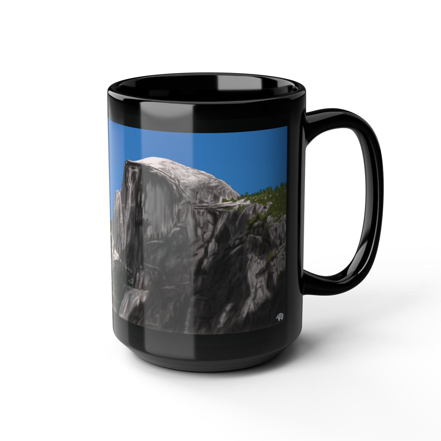Snow-Capped Dome Black Mug (11oz, 15oz)