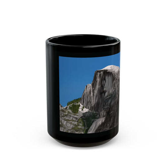 Snow-Capped Dome Black Mug (11oz, 15oz)