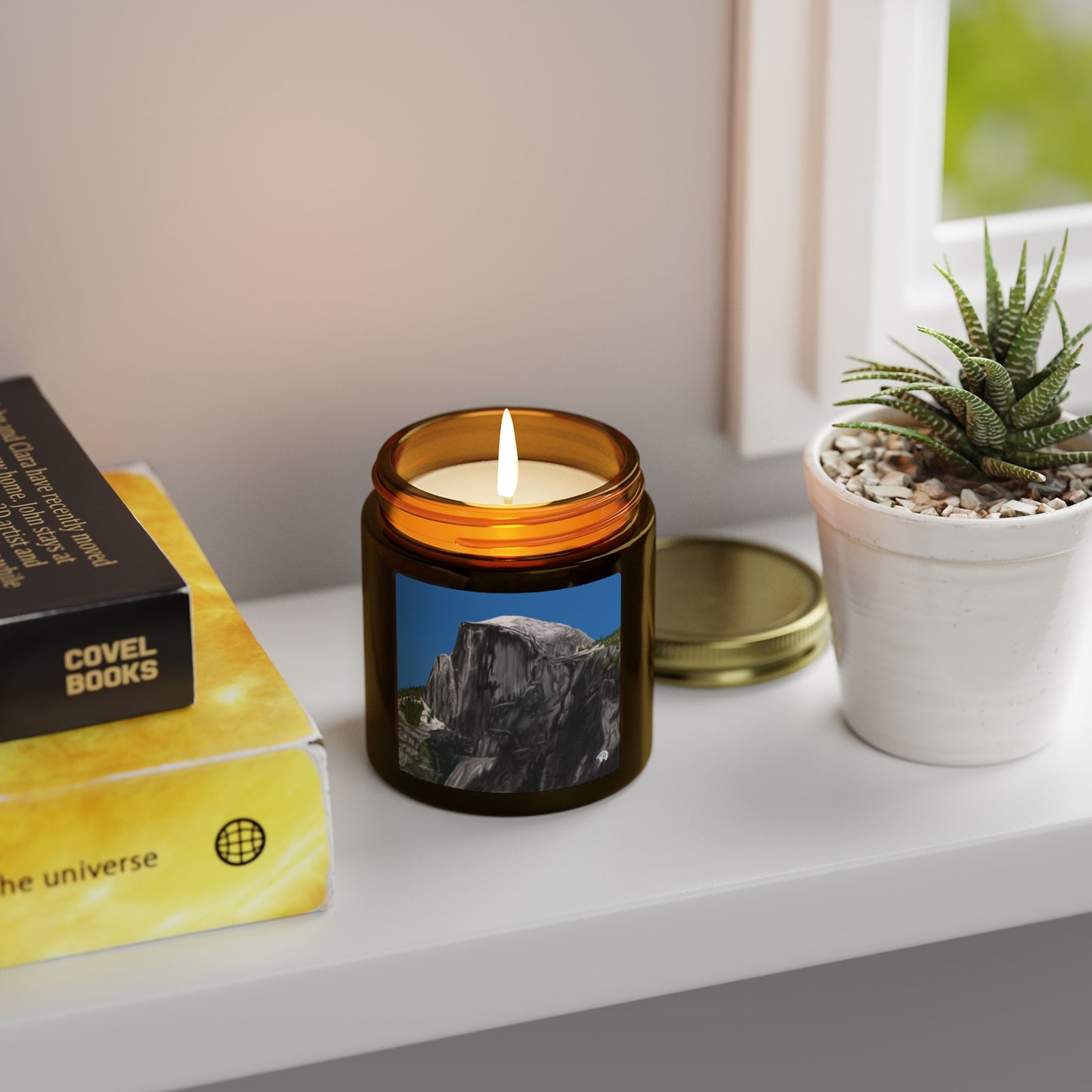 Snow-Capped Dome Scented Candles, Coconut Apricot Wax (4oz, 9oz)