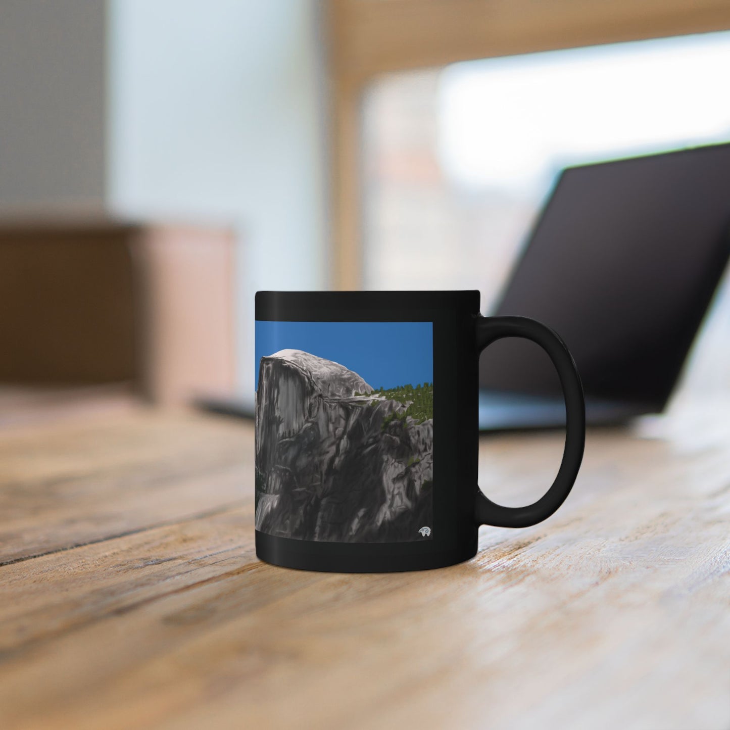 Snow-Capped Dome Black Mug (11oz, 15oz)