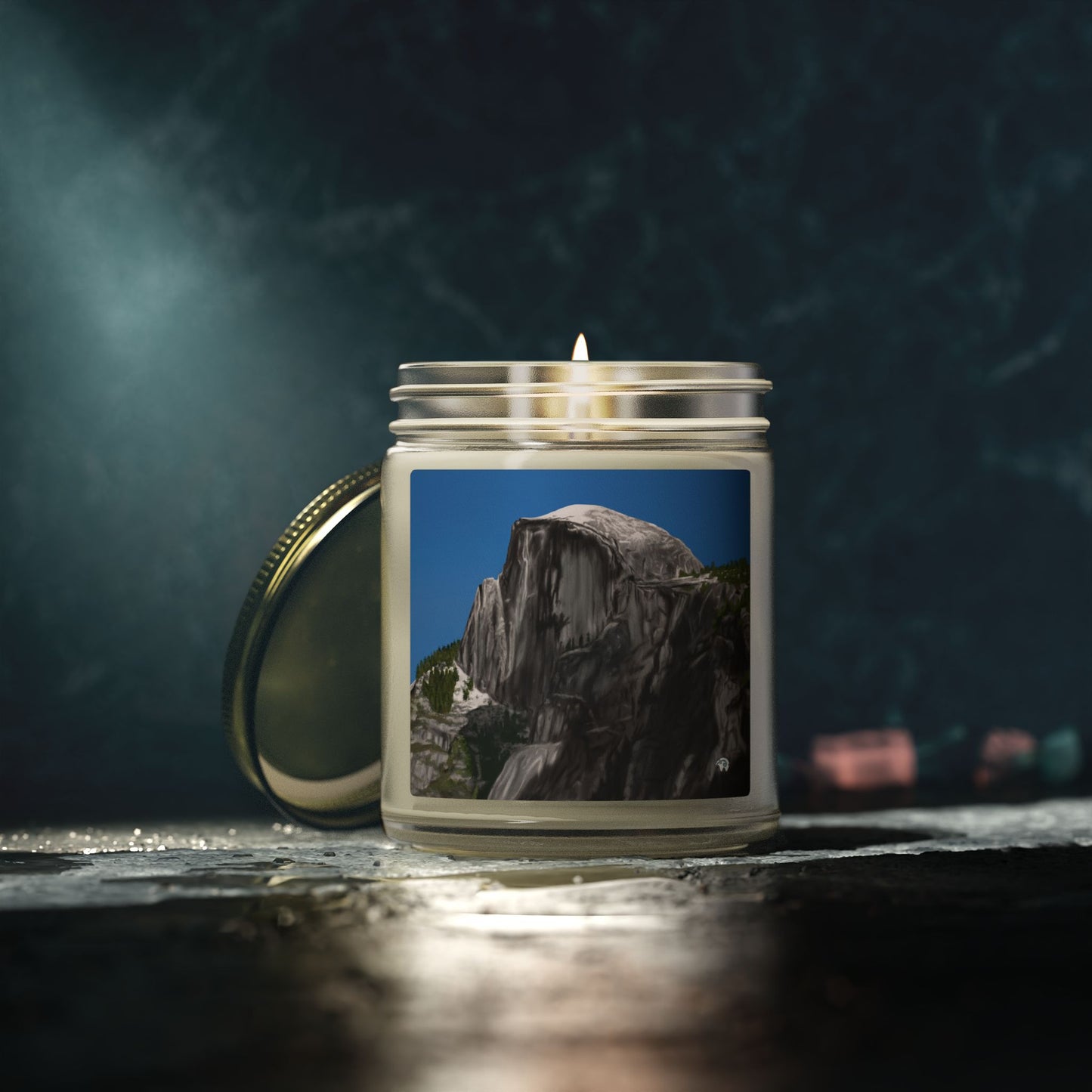 Snow-Capped Dome Scented Candles, Coconut Apricot Wax (4oz, 9oz)