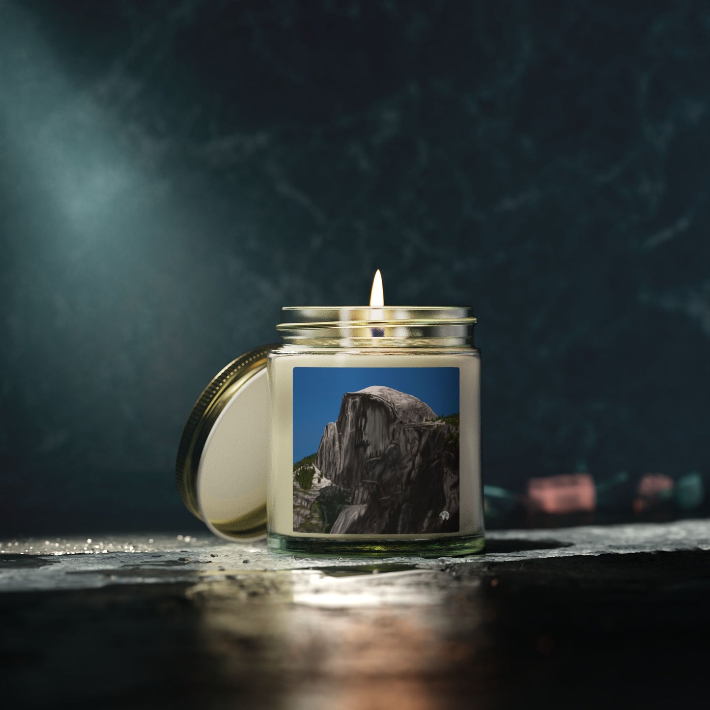 Snow-Capped Dome Scented Candles, Coconut Apricot Wax (4oz, 9oz)