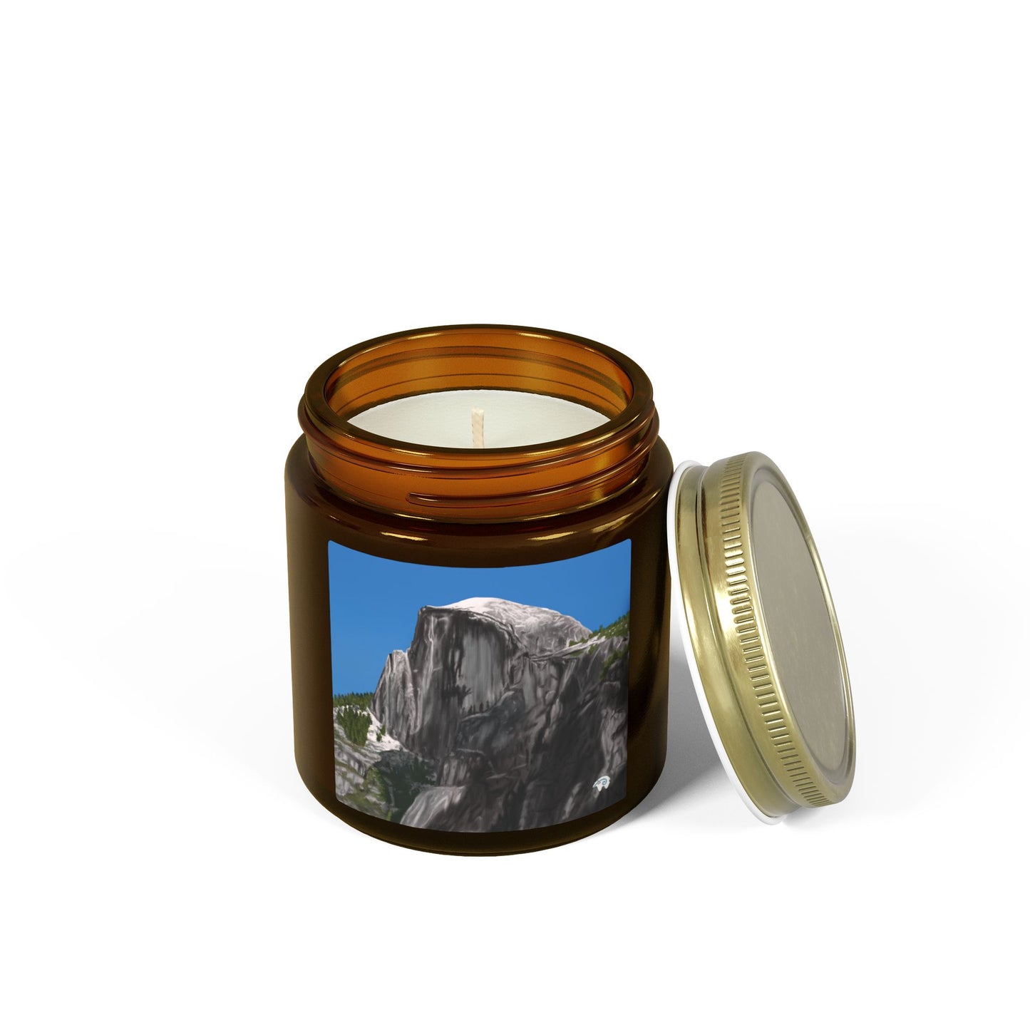 Snow-Capped Dome Scented Candles, Coconut Apricot Wax (4oz, 9oz)