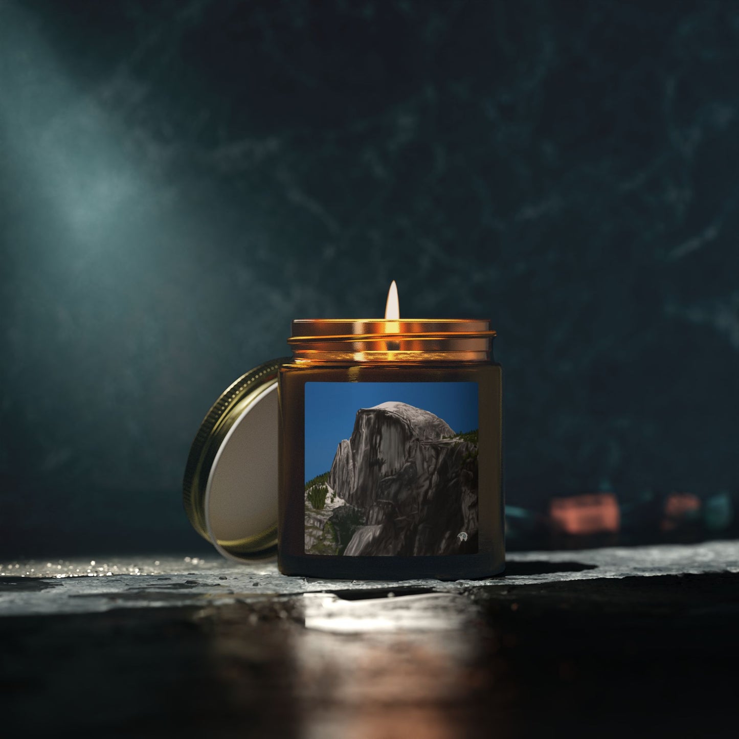 Snow-Capped Dome Scented Candles, Coconut Apricot Wax (4oz, 9oz)