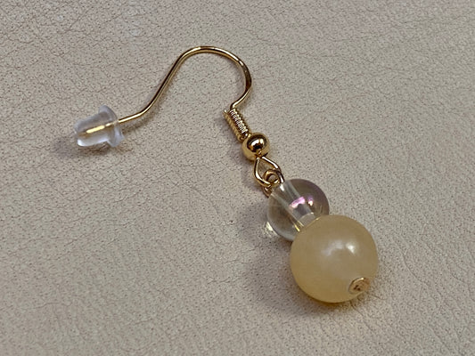 Angel Aura Quartz & Sunset Jade Earrings