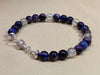 Cat Eye Galaxy Sky Night Tiger's Eye & Angel Aura Quartz Bracelet & Earrings Set