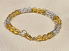 Citrine & Angel Aura Quartz Bracelet & Earrings Set