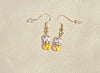 Citrine & Angel Aura Quartz Bracelet & Earrings Set