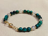 Green Tiger's Eye & Angel Aura Quartz Bracelet
