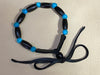 Single Strand Black Hairpipe & Turquoise Bracelet