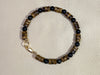 Yellow Tiger's Eye Heishi & Obsidian Bracelet