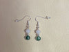 Forest Green Cloudy Malaysian Jade & White Jade Bracelet & Earrings Set