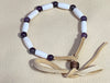 Single Strand White Hairpipe & Amethyst Bracelet