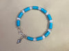 Turquoise Heishi & Selenite Bracelet with Arrowhead Charm