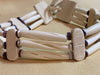 White Hairpipe & Wampum Choker Necklace