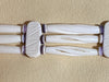 White Hairpipe & Wampum Choker Necklace