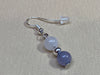 Purple Blue Jade & White Jade Bracelet & Earring Set