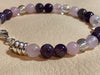 Rose Quartz, Amethyst, & Angel Aura Quartz Bracelet