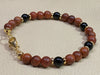 Rosewood & Obsidian Bracelet & Earrings Set