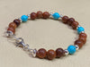 Rosewood & Turquoise Bracelet & Earrings Set