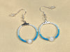 Selenite & Seed Bead Hoop Earrings