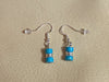 Turquoise Heishi & Silver Earrings